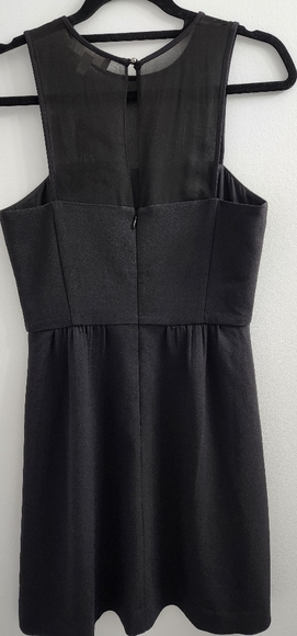 Banana Republic LBD with Sheer Collar - Picture 2 of 3